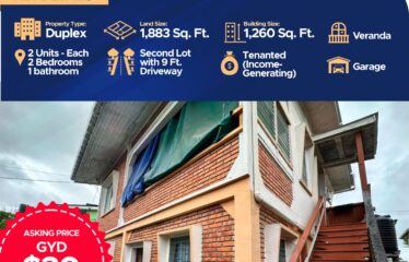 Income Generating Duplex – Charlestown
